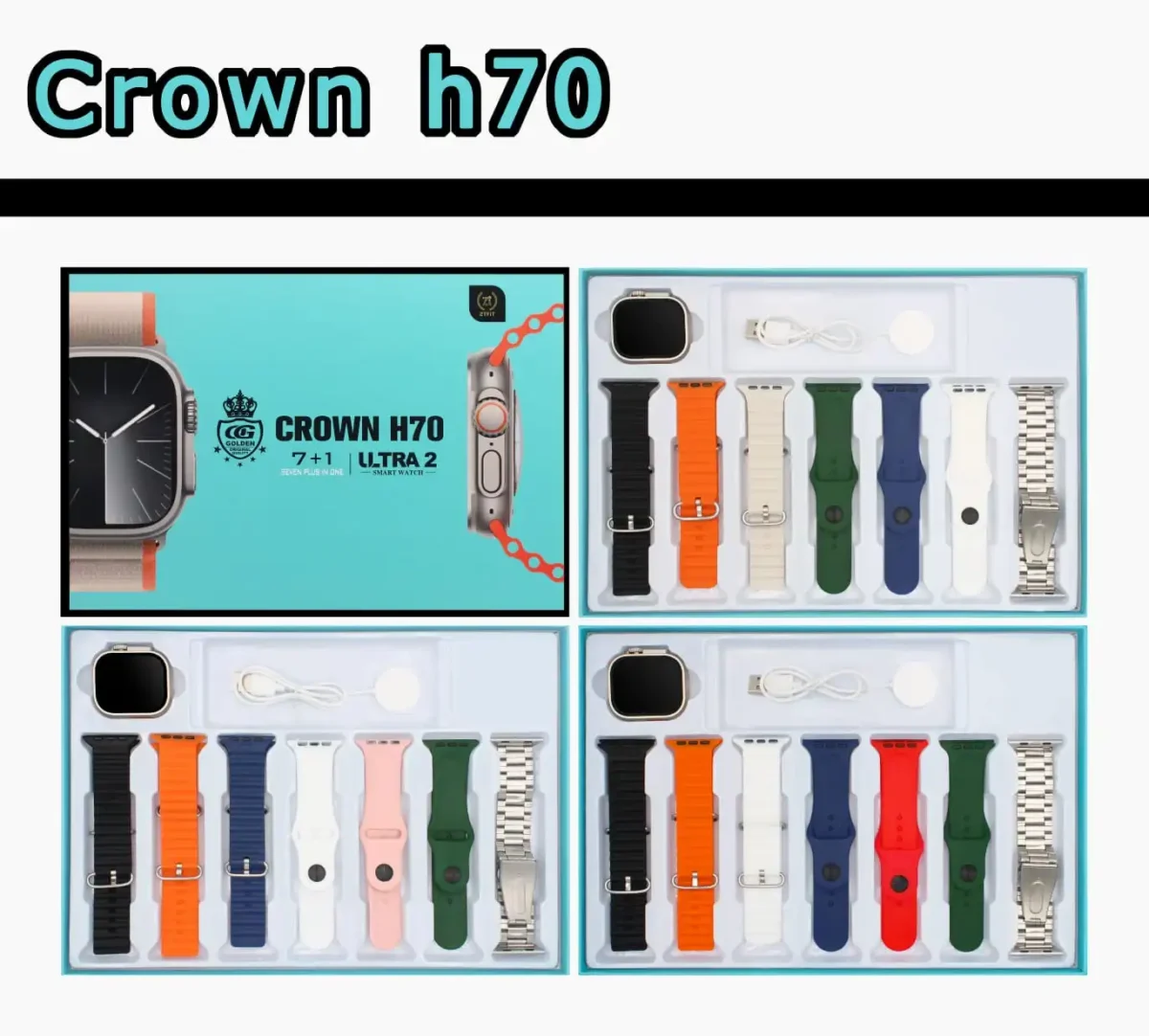 CROWN H70(7+1) Ultra 2-Smart Watch